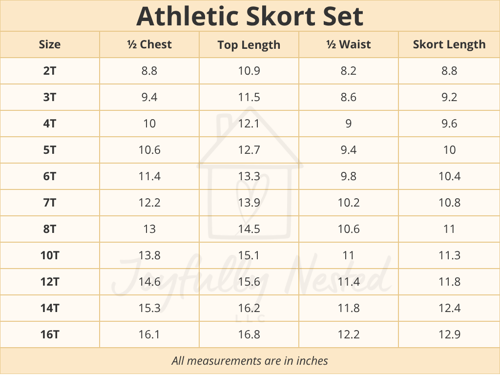 Athletic Skort Set - Preorder