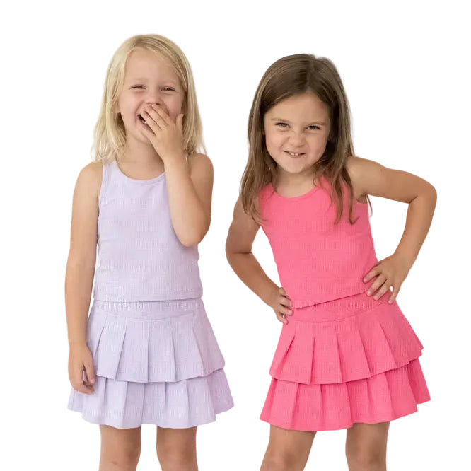 Pleated Skort Set - Preorder