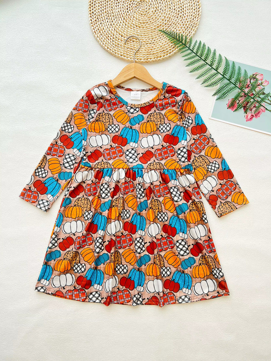 Pumpkin Twirl Dress