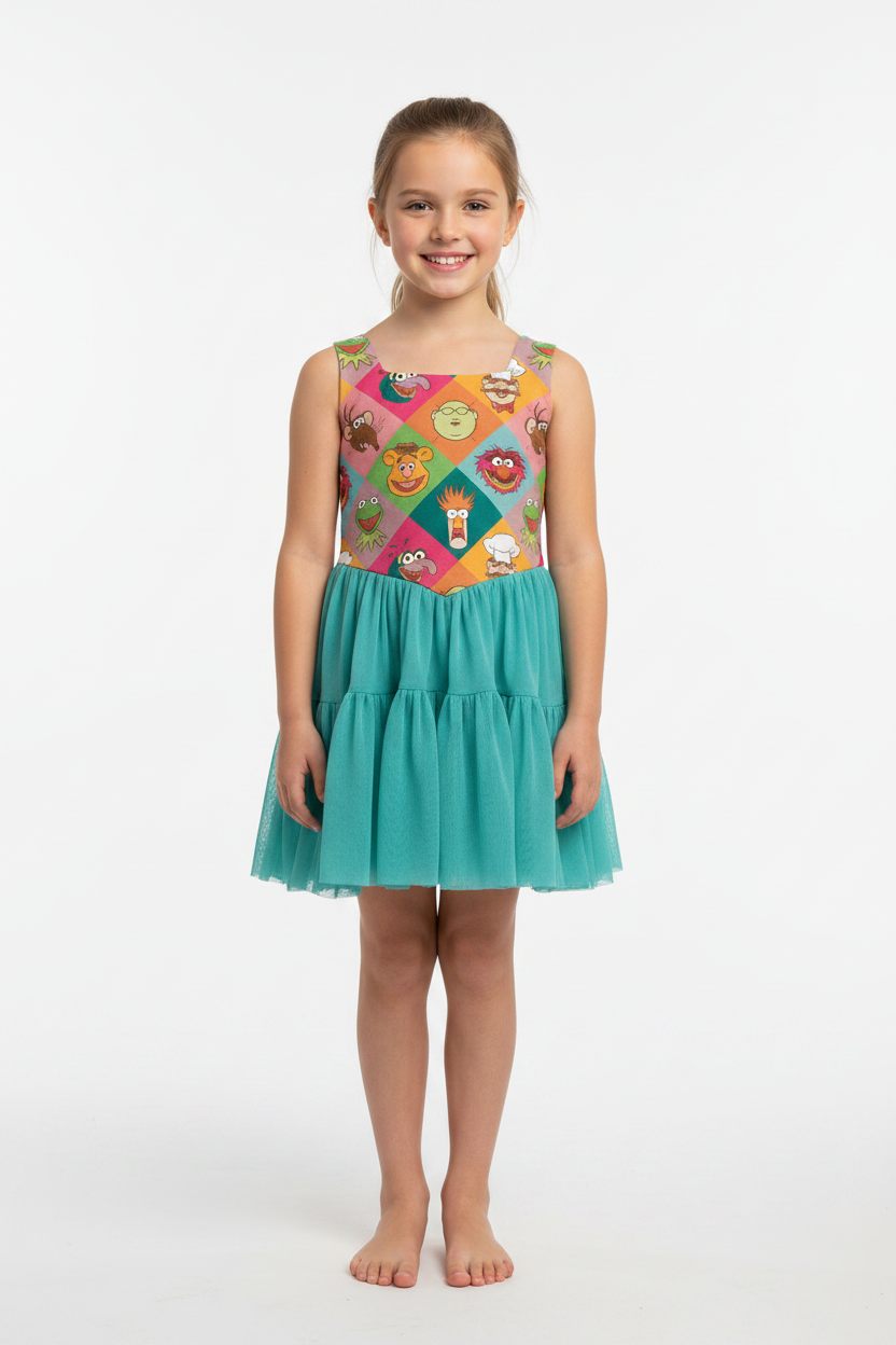 KIDS Puppets Twirl Soft Mesh Dress - Preorder