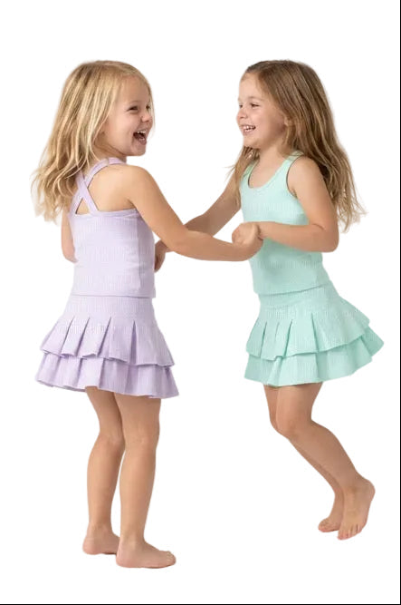 Pleated Skort Set - Preorder