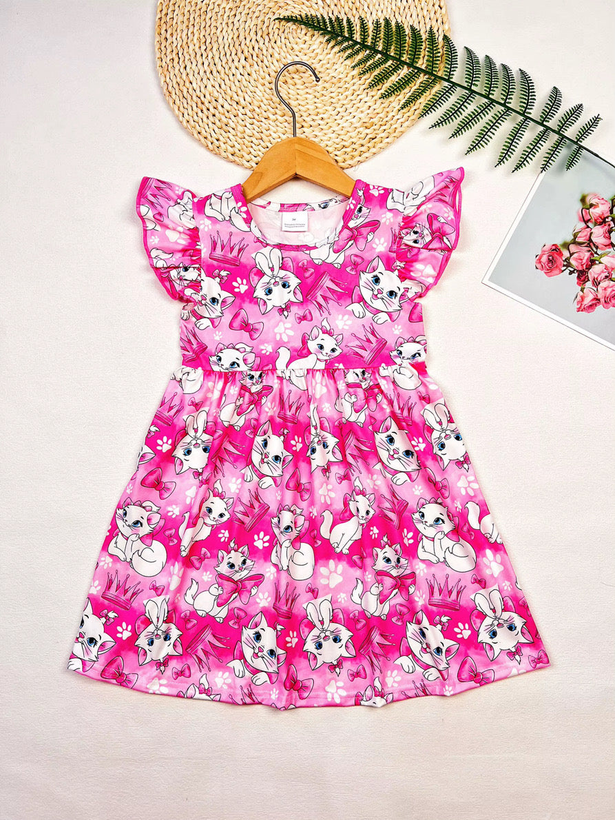 White Cat Dress